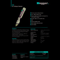 Megger VF5 Voltage Tester - Datasheet