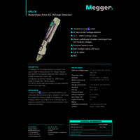 Megger VF6 EX Hazardous Area AC Voltage Detector - Datasheet