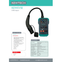 Kewtech KEWEVSE EVSE Adapter - Datasheet