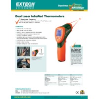 Extech 42512 Dual Laser Infrared Thermometer - Datasheet