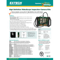 Extech HDV620 HD VideoScope Kit - Datasheet