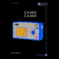Chauvin Arnoux CA 6424 Earth & Ground Resistance Tester - Quick Start Guide