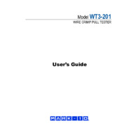 Mark-10 WT3-201 Manual Wire Crimp Pull Tester - User Manual