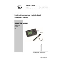 Sauter HMM Mobile Leeb Hardness Tester - Instruction Manual v2