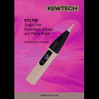 Kewtech KT1700 Single Pole Voltage Detector - Instruction Manual