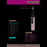 Kewtech KT1700 Single Pole Voltage Detector - Datasheet
