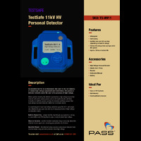 Testsafe 11kV HV Personal Detector 2021 Datasheet