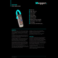 Megger DCM1500S Solar Clamp Meter - Datasheet