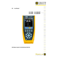 Chauvin Arnoux CA5292 & CA5293 Digital Multimeter - User Manual