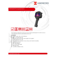 Hikmicro G60 Handheld Thermal Camera - Datasheet