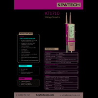 Kewtech KT1710 Two-Pole Voltage Tester - Datasheet