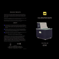 ETI 822-950 Calibration Water Bath - User Manual