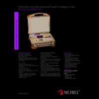 Metrel MI3205 TeraOhm XA 5kV High Voltage Insulation Tester - Datasheet
