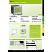 RDL MF72421 Three Phase CT Multifunction Power Monitor Datasheet