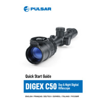 Pulsar Digex C50 Digital Colour Night Vision Riflescope - Quick Start Guide