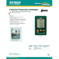 Extech SD200 3 Channel Temperature Datalogger - Datasheet