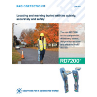 Radiodetection RD7200 Cable & Pipe Locator - Datasheet