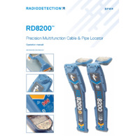 Radiodetection RD8200 Cable & Pipe Locator - Operation Manual