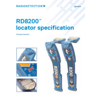 Radiodetection RD8200 Cable & Pipe Locator - Technical Specifications