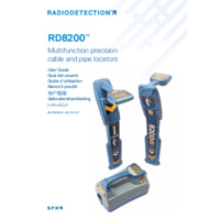 Radiodetection RD8200 Cable & Pipe Locator - User Guide