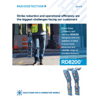 Radiodetection RD8200 Cable & Pipe Locator - Datasheet