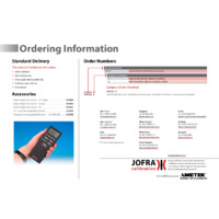 Ametek Jofra mACal Loop Calibrator - Datasheet