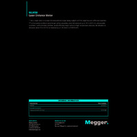 Megger MLM50 Laser Distance Meter - Datasheet