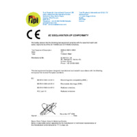 TPI 9080, 9084 & 9085  Smart Vibration Analyser - Declaration of Conformity