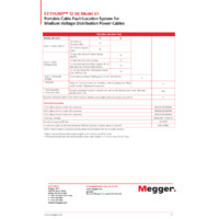 Megger EZ-THUMP Portable Fault Location Systems (Version 3) - Datasheet