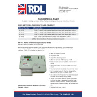 RDL M-101 Coin Meter Datasheet 2022