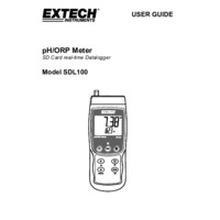 Extech SDL100 pH, ORP & Temperature Datalogger - User Manual