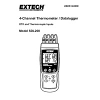 Extech SDL200 4 Channel Datalogging Thermometer - User Manual