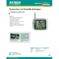 Extech 42280 Temperature and Humidity Datalogger - Datasheet