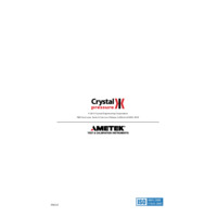 Ametek Crystal XP2i Flange Mounting Kit - Instruction Manual 