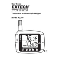 Extech 42280 Temperature and Humidity Datalogger - User Manual