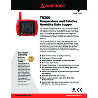 Amprobe TR300 Temperature and Relative Humidity Datalogger - Datasheet
