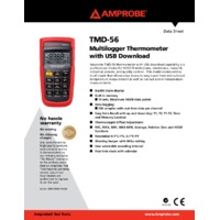 Amprobe TMD-56 Datalogging Thermometer - Datasheet