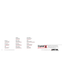 Ametek CrystalCalHP Calibration System - Brochure