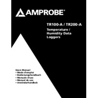 Amprobe TR200-A Temperature & RH Datalogger - Product Manual