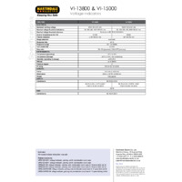 Martindale VI-13800 Voltage Indicator Datasheet