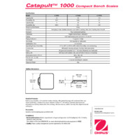 Ohaus Catapult 1000 Compact Shipping Bench Scales Datasheet