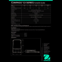 Ohaus Compass CX Portable Balances Datasheet