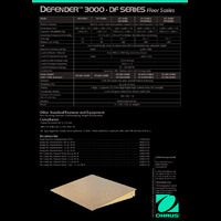 Ohaus Defender 3000 DF Series Floor Scale Datasheet