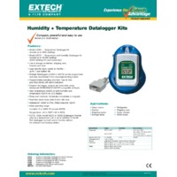 Extech 42270 Temperature & Humidity Datalogger - Datasheet