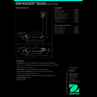 Ohaus Defender 3000 Standard i-D33 Bench Scales Datasheet