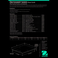 Ohaus Defender 5000 DF52 Floor Scale Datasheet
