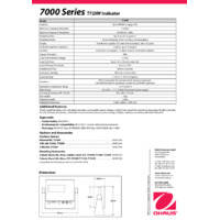 Ohaus Defender 7000 Stainless Steel Indicator Datasheet