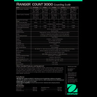 Ohaus Ranger Count 3000 Counting Scales Datasheet