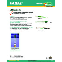Extech 601100 Flat Surface Electrode - Datasheet