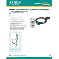 Extech EX010 3ft Extension Cable with Probe Guard & Weight - Datasheet